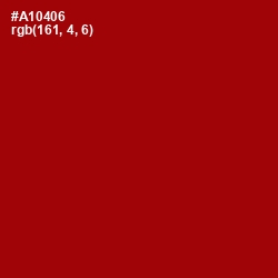 #A10406 - Bright Red Color Image