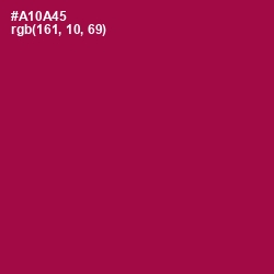 #A10A45 - Jazzberry Jam Color Image