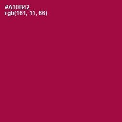 #A10B42 - Jazzberry Jam Color Image