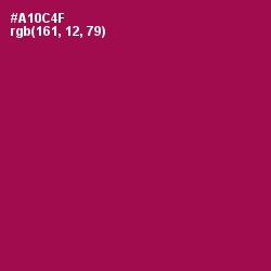 #A10C4F - Jazzberry Jam Color Image