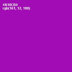 #A10CB4 - Violet Eggplant Color Image