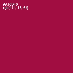 #A10D40 - Jazzberry Jam Color Image