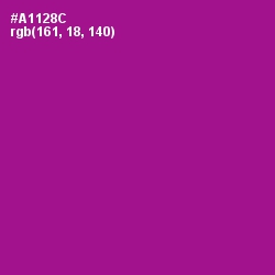 #A1128C - Violet Eggplant Color Image
