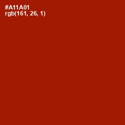 #A11A01 - Milano Red Color Image