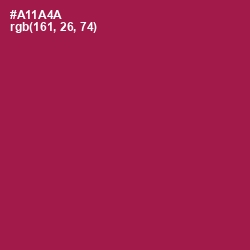 #A11A4A - Jazzberry Jam Color Image