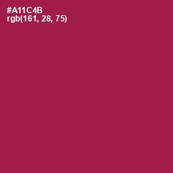 #A11C4B - Jazzberry Jam Color Image