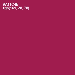 #A11C4E - Jazzberry Jam Color Image