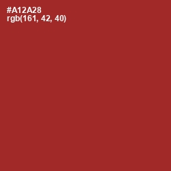 #A12A28 - Mexican Red Color Image
