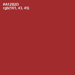 #A12B2D - Mexican Red Color Image