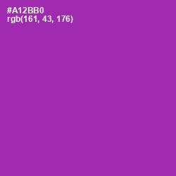 #A12BB0 - Violet Eggplant Color Image
