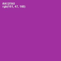 #A12FA0 - Violet Eggplant Color Image
