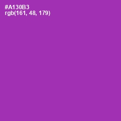 #A130B3 - Violet Eggplant Color Image