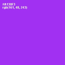 #A130F3 - Electric Violet Color Image