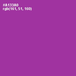 #A133A0 - Violet Eggplant Color Image