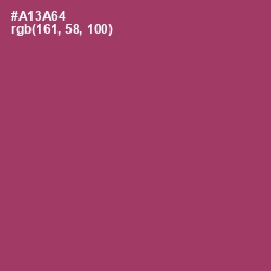 #A13A64 - Rouge Color Image