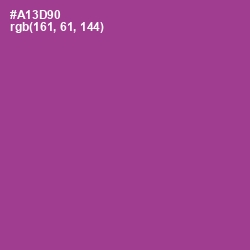 #A13D90 - Medium Red Violet Color Image