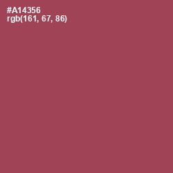 #A14356 - Apple Blossom Color Image