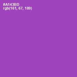 #A143BD - Wisteria Color Image