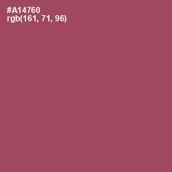 #A14760 - Hippie Pink Color Image