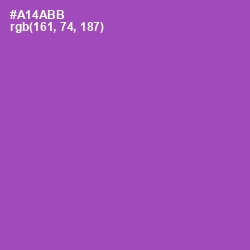 #A14ABB - Wisteria Color Image