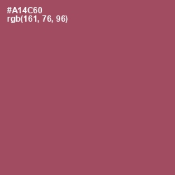#A14C60 - Hippie Pink Color Image