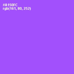 #A150FC - Medium Purple Color Image