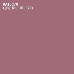 #A16C78 - Coral Tree Color Image