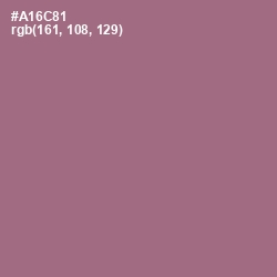 #A16C81 - Turkish Rose Color Image