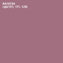 #A16F80 - Turkish Rose Color Image