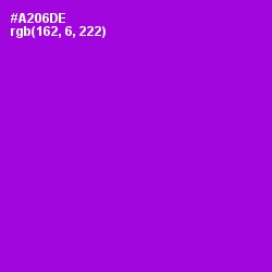 #A206DE - Electric Violet Color Image