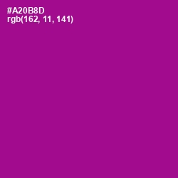 #A20B8D - Violet Eggplant Color Image