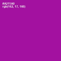 #A211A0 - Violet Eggplant Color Image
