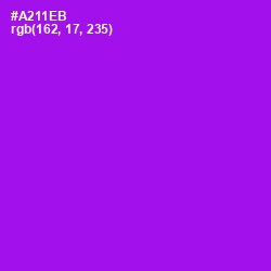 #A211EB - Electric Violet Color Image