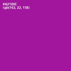 #A2169E - Violet Eggplant Color Image