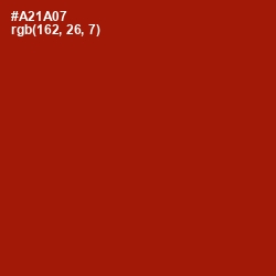 #A21A07 - Milano Red Color Image