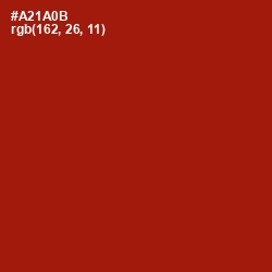 #A21A0B - Milano Red Color Image