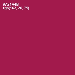 #A21A4B - Jazzberry Jam Color Image