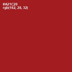 #A21C20 - Shiraz Color Image