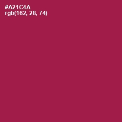 #A21C4A - Jazzberry Jam Color Image