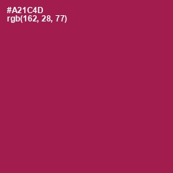 #A21C4D - Jazzberry Jam Color Image