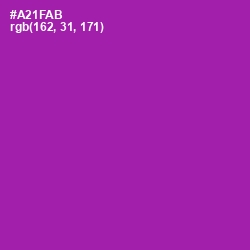 #A21FAB - Violet Eggplant Color Image