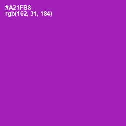 #A21FB8 - Violet Eggplant Color Image