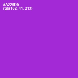 #A229D5 - Electric Violet Color Image