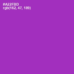 #A22FBD - Violet Eggplant Color Image