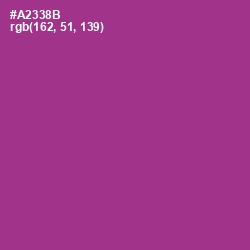 #A2338B - Medium Red Violet Color Image