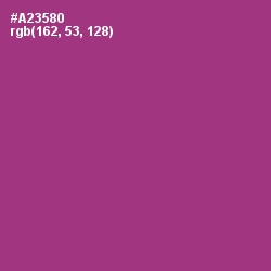 #A23580 - Medium Red Violet Color Image