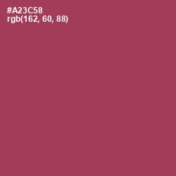 #A23C58 - Night Shadz Color Image