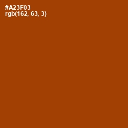 #A23F03 - Tabasco Color Image