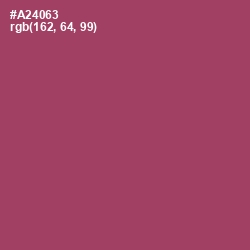 #A24063 - Hippie Pink Color Image