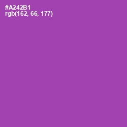 #A242B1 - Wisteria Color Image